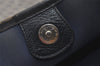 Authentic GUCCI Sherry Line Micro GG Shoulder Tote Bag PVC Leather Navy 2484J