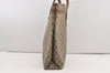 Authentic GUCCI Vintage Shoulder Tote Bag GG PVC Leather Brown 2485J