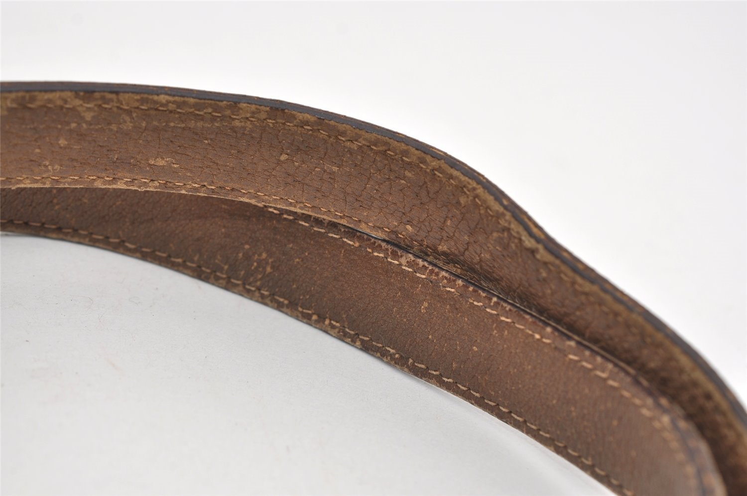 Authentic GUCCI Vintage Shoulder Tote Bag GG PVC Leather Brown 2485J