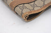 Authentic GUCCI Vintage Shoulder Tote Bag GG PVC Leather Brown 2485J