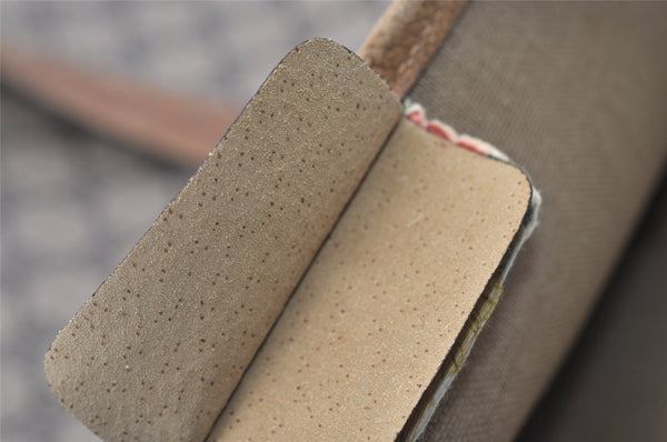 Authentic GUCCI Vintage Shoulder Tote Bag GG PVC Leather Brown 2485J