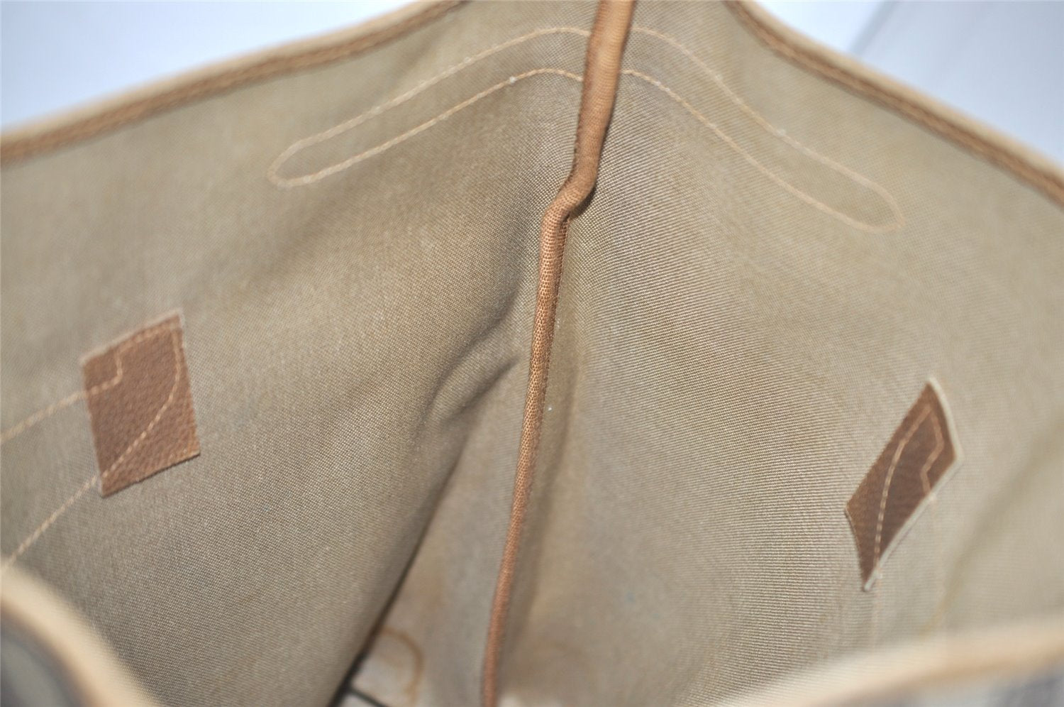 Authentic GUCCI Vintage Shoulder Tote Bag GG PVC Leather Brown 2485J