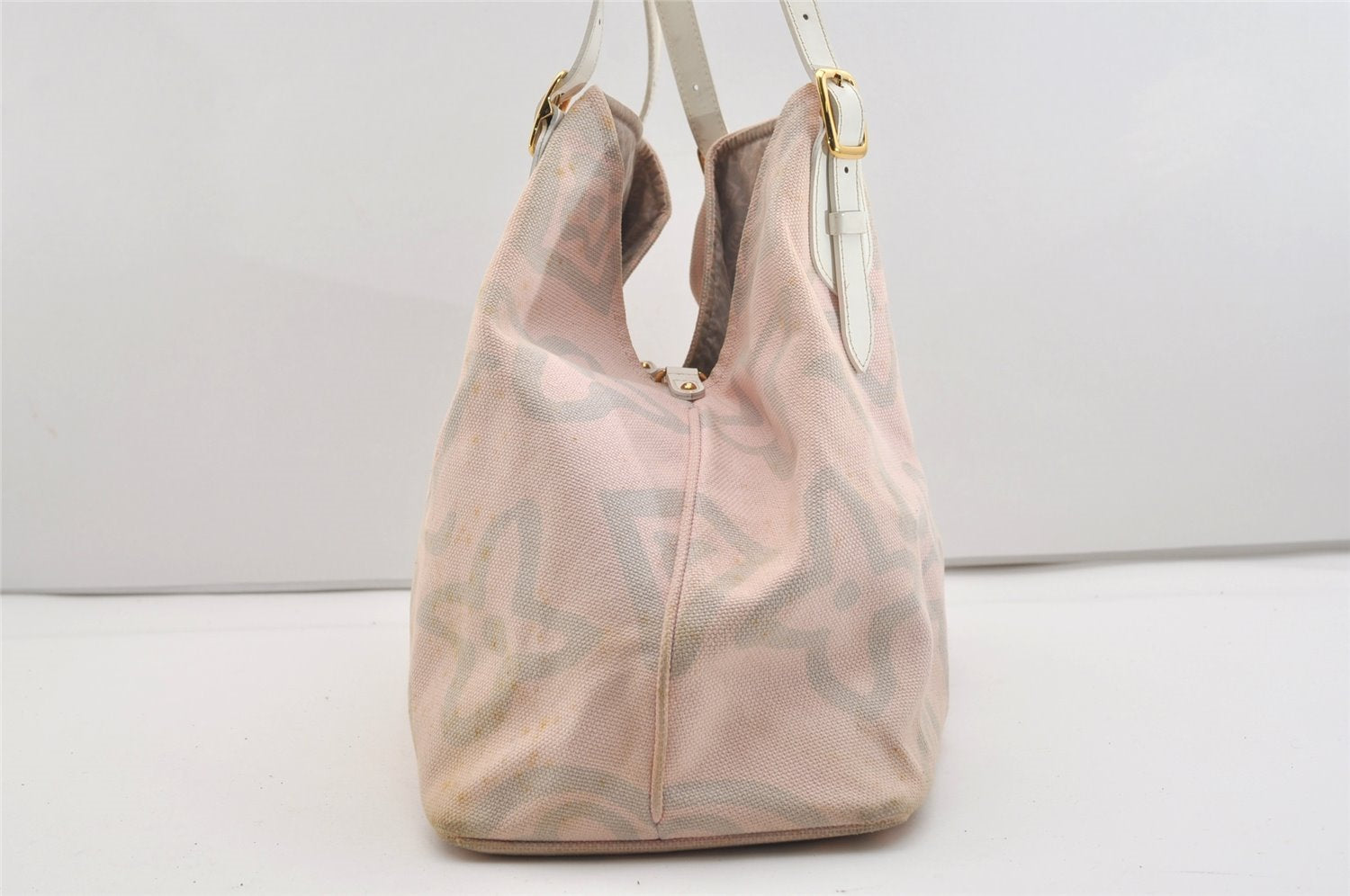 Authentic Louis Vuitton Cruise Line Tahitienne GM Tote Bag Pink M95673 LV 2486J
