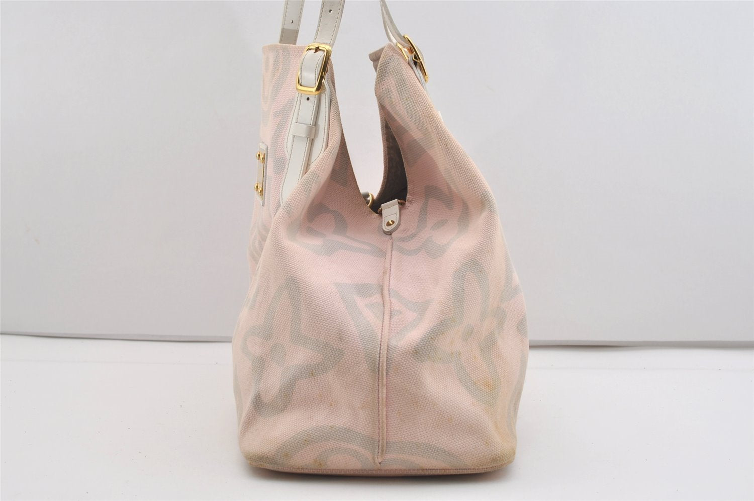 Authentic Louis Vuitton Cruise Line Tahitienne GM Tote Bag Pink M95673 LV 2486J