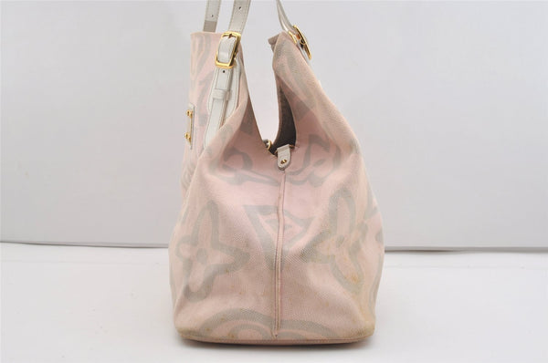 Authentic Louis Vuitton Cruise Line Tahitienne GM Tote Bag Pink M95673 LV 2486J