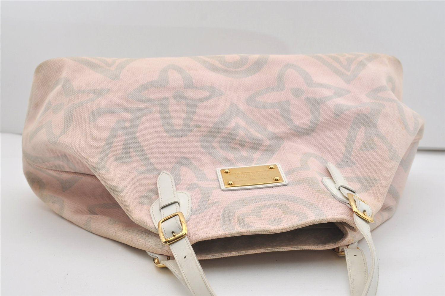 Authentic Louis Vuitton Cruise Line Tahitienne GM Tote Bag Pink M95673 LV 2486J