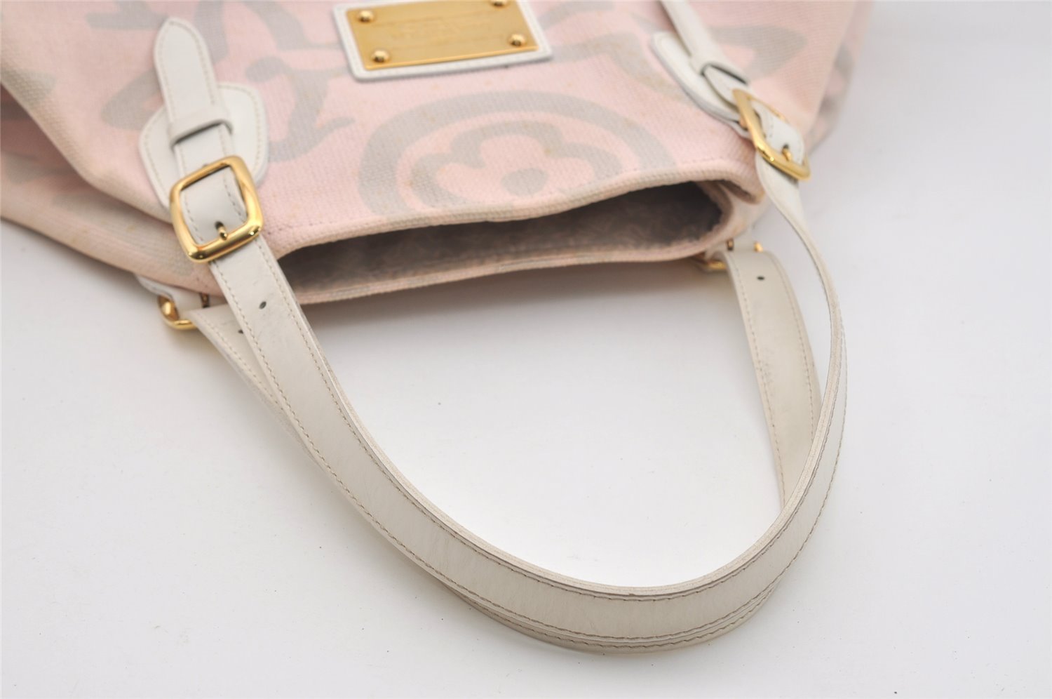 Authentic Louis Vuitton Cruise Line Tahitienne GM Tote Bag Pink M95673 LV 2486J