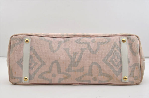 Authentic Louis Vuitton Cruise Line Tahitienne GM Tote Bag Pink M95673 LV 2486J