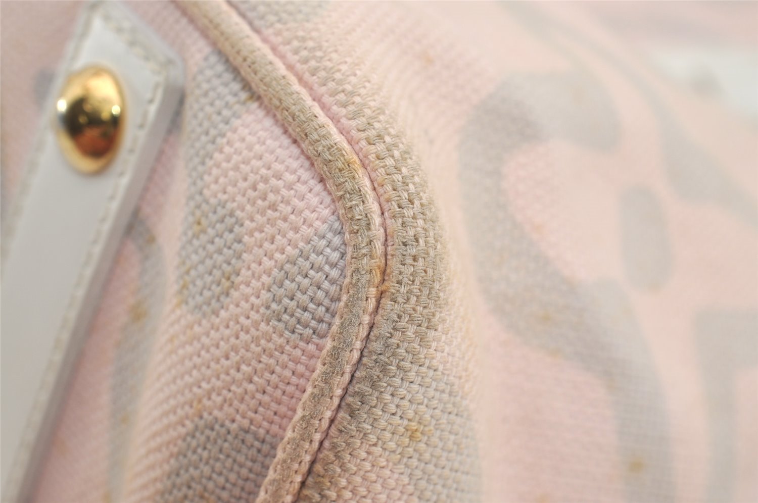 Authentic Louis Vuitton Cruise Line Tahitienne GM Tote Bag Pink M95673 LV 2486J