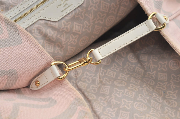 Authentic Louis Vuitton Cruise Line Tahitienne GM Tote Bag Pink M95673 LV 2486J