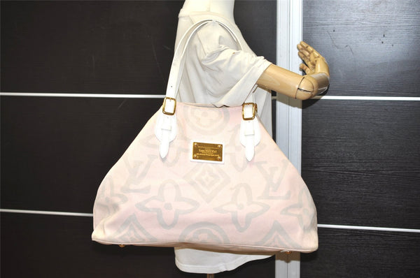 Authentic Louis Vuitton Cruise Line Tahitienne GM Tote Bag Pink M95673 LV 2486J