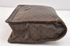 Authentic CELINE Macadam Blason Pattern Clutch Bag PVC Leather Brown Junk 2486K