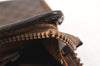 Authentic CELINE Macadam Blason Pattern Clutch Bag PVC Leather Brown Junk 2486K