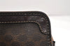 Authentic CELINE Macadam Blason Pattern Clutch Bag PVC Leather Brown Junk 2486K
