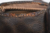 Authentic CELINE Macadam Blason Pattern Clutch Bag PVC Leather Brown Junk 2486K