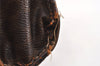 Authentic CELINE Macadam Blason Pattern Clutch Bag PVC Leather Brown Junk 2486K