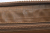 Authentic CELINE Macadam Blason Pattern Clutch Bag PVC Leather Brown Junk 2486K