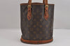 Authentic Louis Vuitton Monogram Bucket PM Shoulder Tote Bag M42238 Junk 2487J