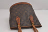 Authentic Louis Vuitton Monogram Bucket PM Shoulder Tote Bag M42238 Junk 2487J