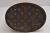 Authentic Louis Vuitton Monogram Bucket PM Shoulder Tote Bag M42238 Junk 2487J