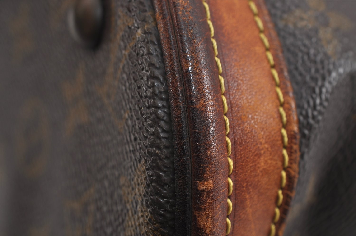 Authentic Louis Vuitton Monogram Bucket PM Shoulder Tote Bag M42238 Junk 2487J