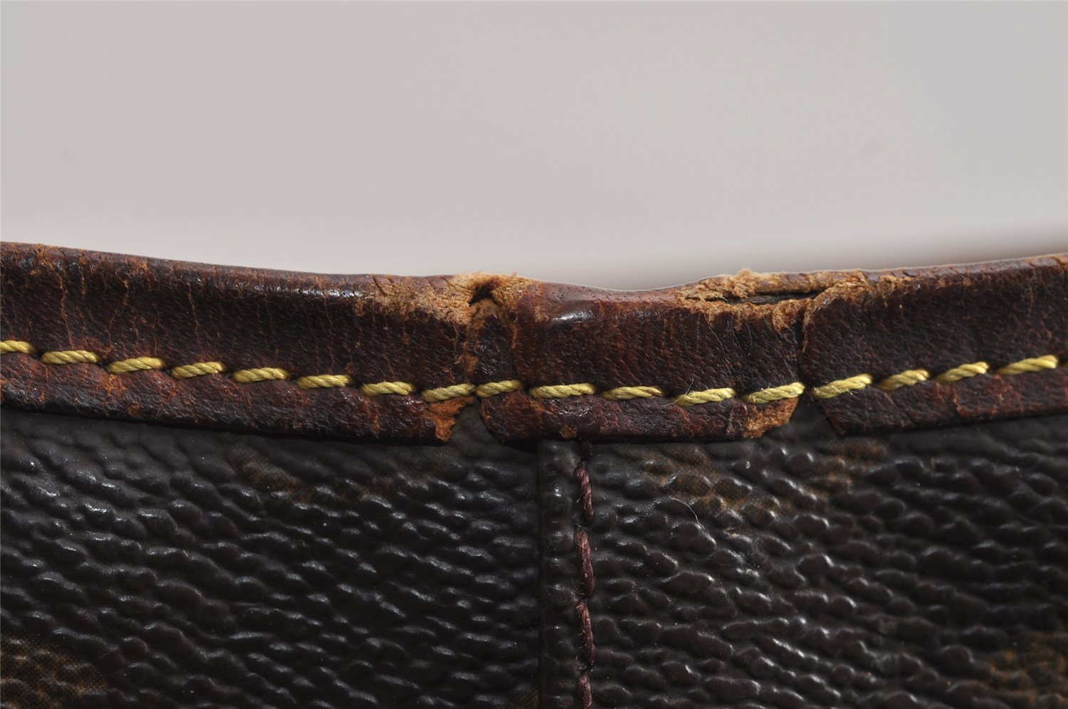 Authentic Louis Vuitton Monogram Bucket PM Shoulder Tote Bag M42238 Junk 2487J