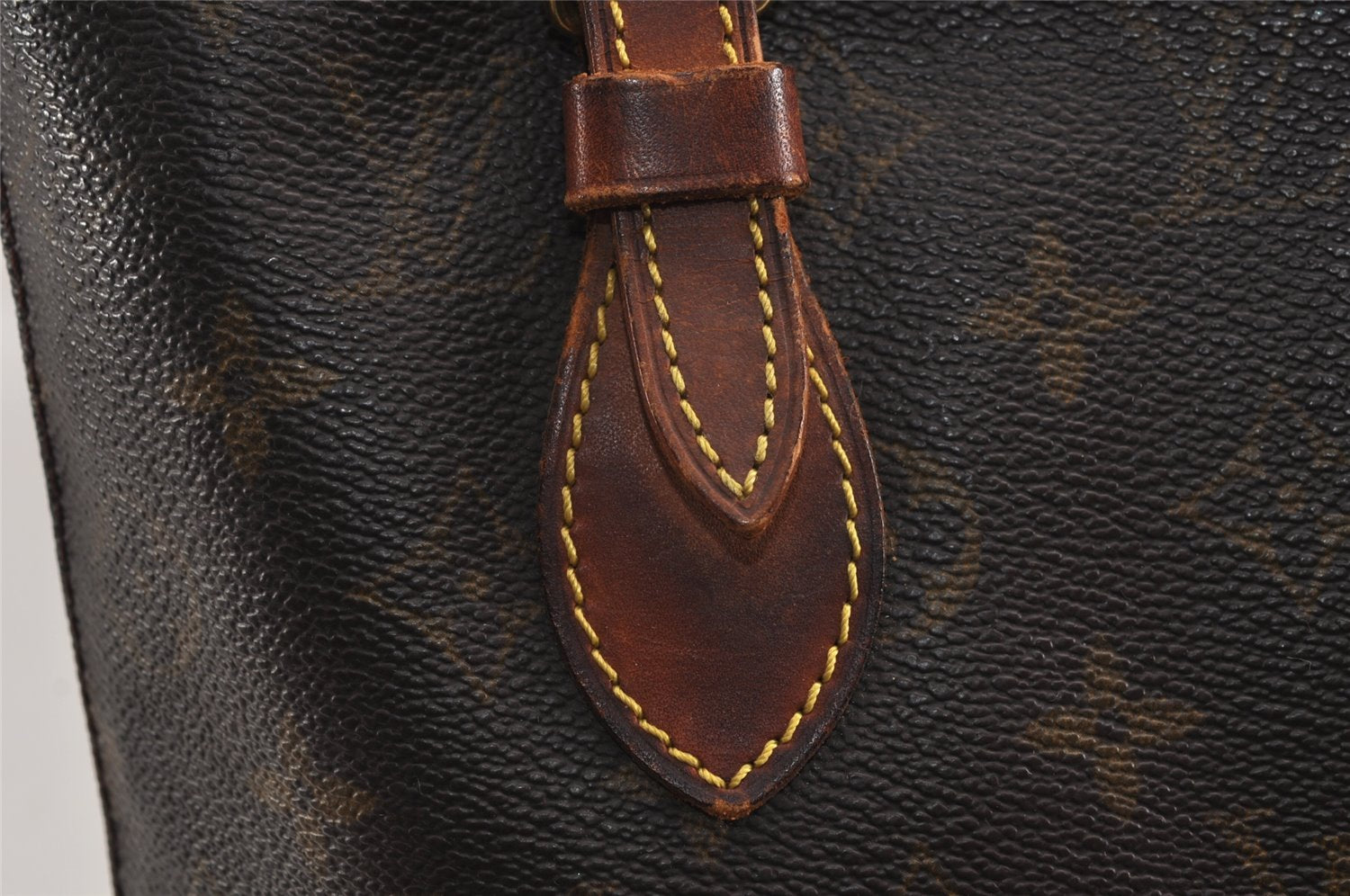 Authentic Louis Vuitton Monogram Bucket PM Shoulder Tote Bag M42238 Junk 2487J