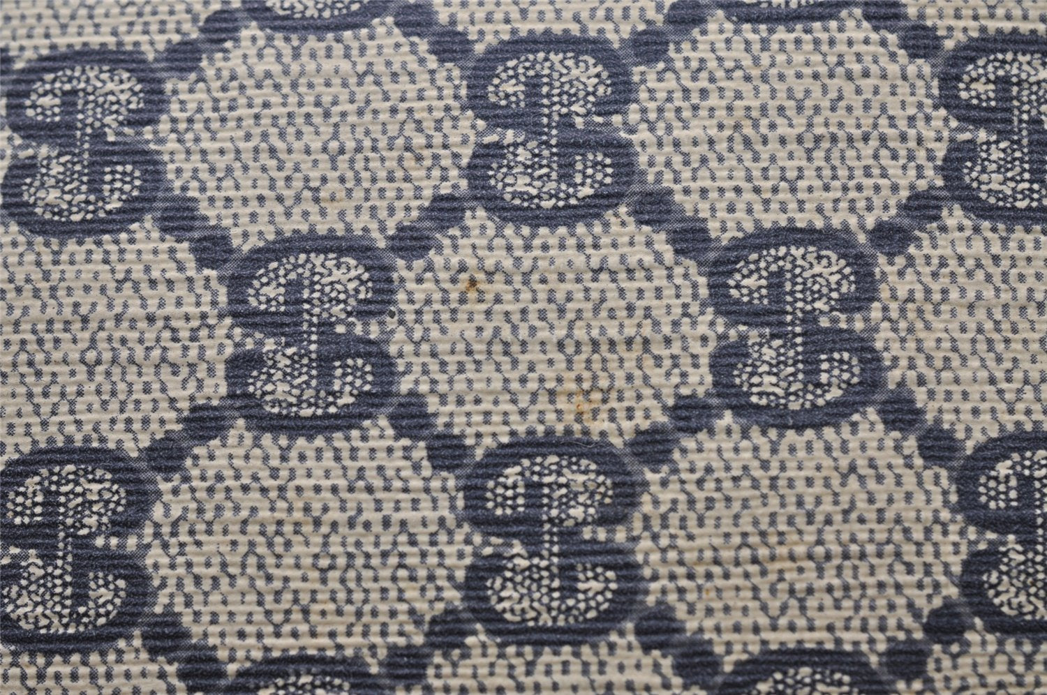 Authentic GUCCI Shoulder Cross Body Bag GG PVC Leather Navy Blue Junk 2488I