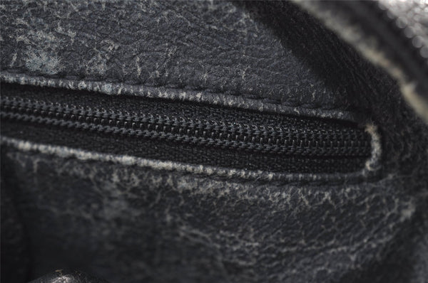 Authentic GUCCI Shoulder Cross Body Bag GG PVC Leather Navy Blue Junk 2488I