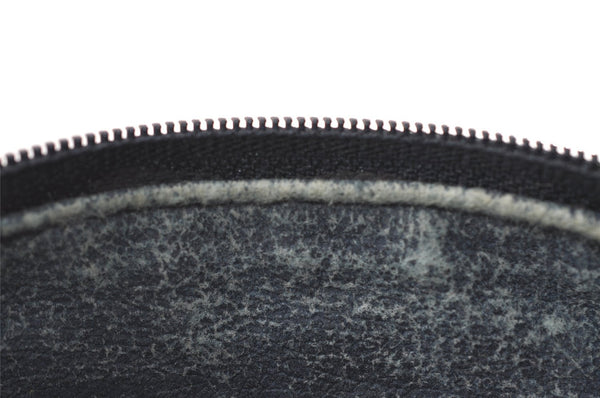 Authentic GUCCI Shoulder Cross Body Bag GG PVC Leather Navy Blue Junk 2488I