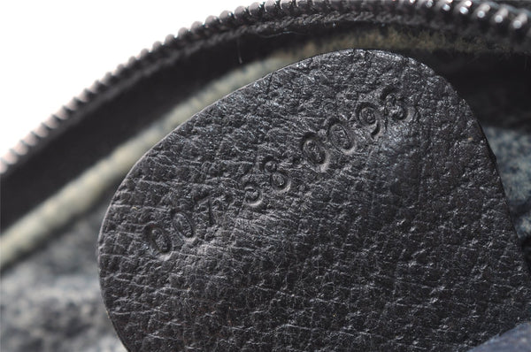 Authentic GUCCI Shoulder Cross Body Bag GG PVC Leather Navy Blue Junk 2488I