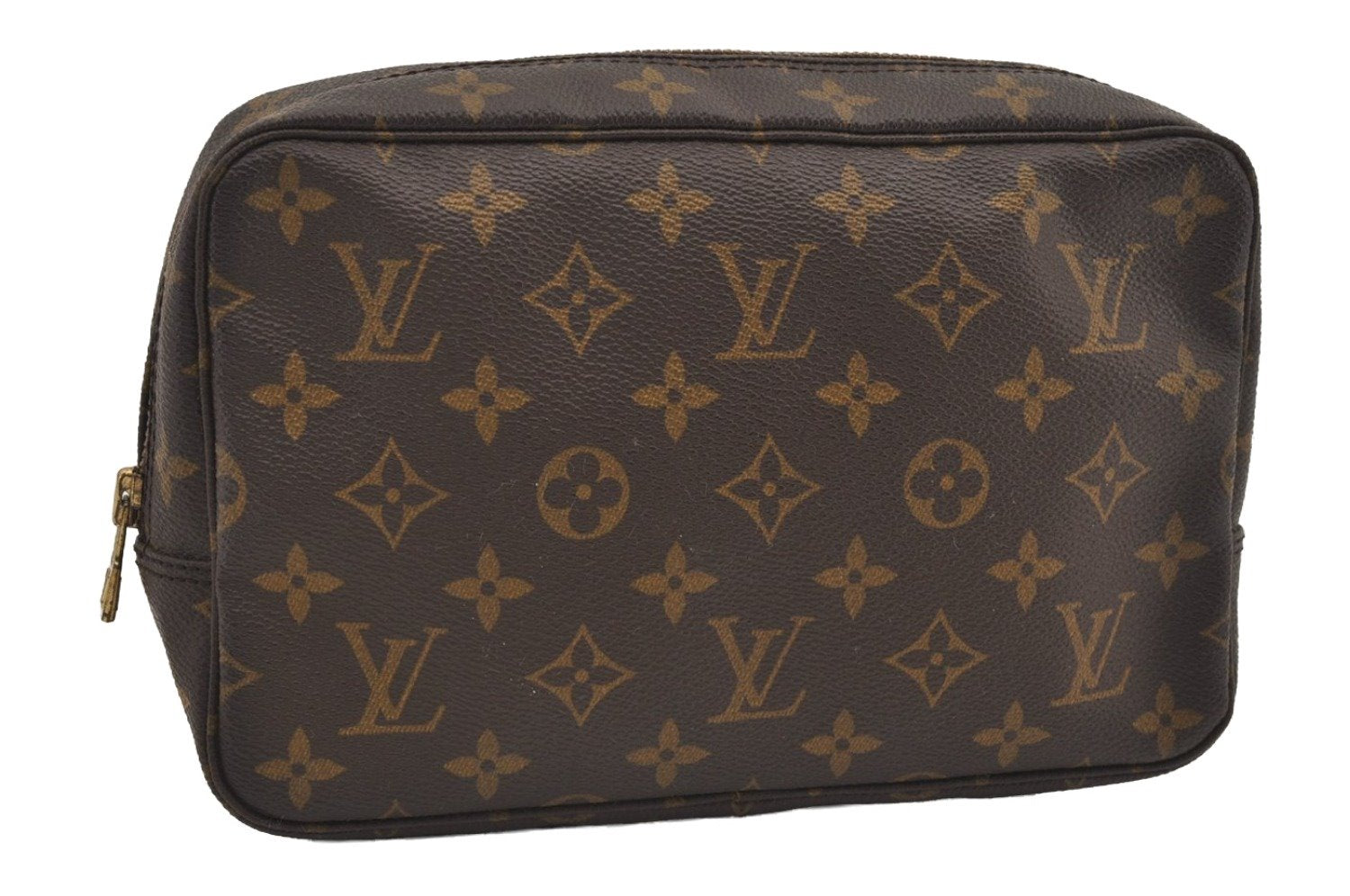 Auth Louis Vuitton Monogram Trousse Toilette 23 Clutch Hand Bag M47524 LV 2489J