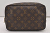 Auth Louis Vuitton Monogram Trousse Toilette 23 Clutch Hand Bag M47524 LV 2489J