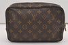Auth Louis Vuitton Monogram Trousse Toilette 23 Clutch Hand Bag M47524 LV 2489J