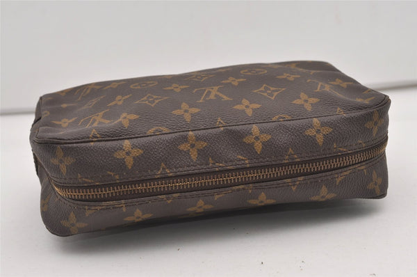 Auth Louis Vuitton Monogram Trousse Toilette 23 Clutch Hand Bag M47524 LV 2489J