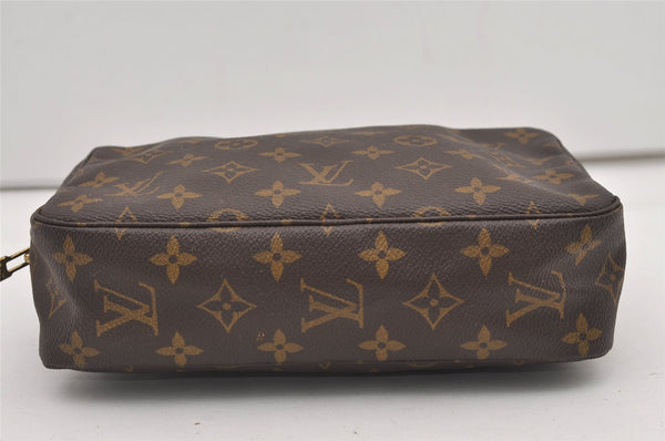 Auth Louis Vuitton Monogram Trousse Toilette 23 Clutch Hand Bag M47524 LV 2489J