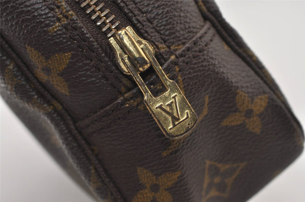 Auth Louis Vuitton Monogram Trousse Toilette 23 Clutch Hand Bag M47524 LV 2489J