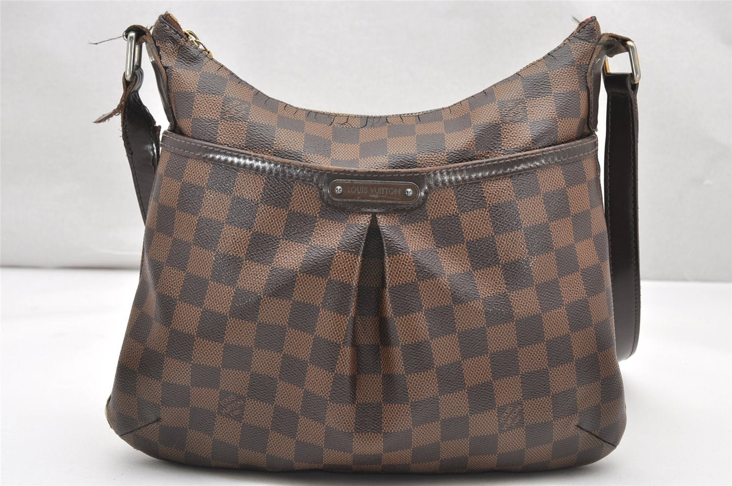 Authentic Louis Vuitton Damier Bloomsbury PM Shoulder Cross Bag N42251 LV 2489K