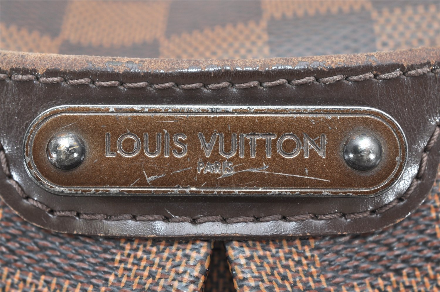 Authentic Louis Vuitton Damier Bloomsbury PM Shoulder Cross Bag N42251 LV 2489K