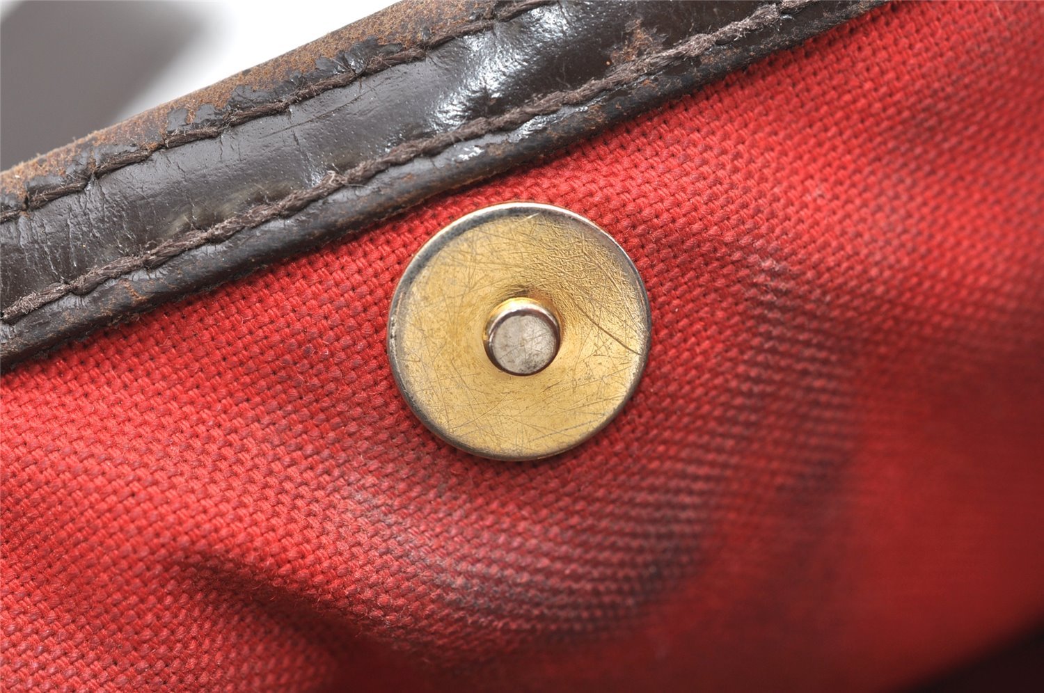 Authentic Louis Vuitton Damier Bloomsbury PM Shoulder Cross Bag N42251 LV 2489K