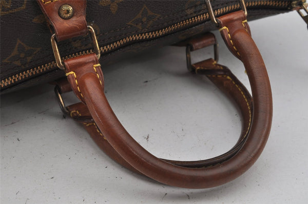 Authentic Louis Vuitton Monogram Speedy 25 Boston Hand Bag M41528 LV 2490J