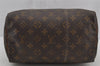 Authentic Louis Vuitton Monogram Speedy 25 Boston Hand Bag M41528 LV 2490J