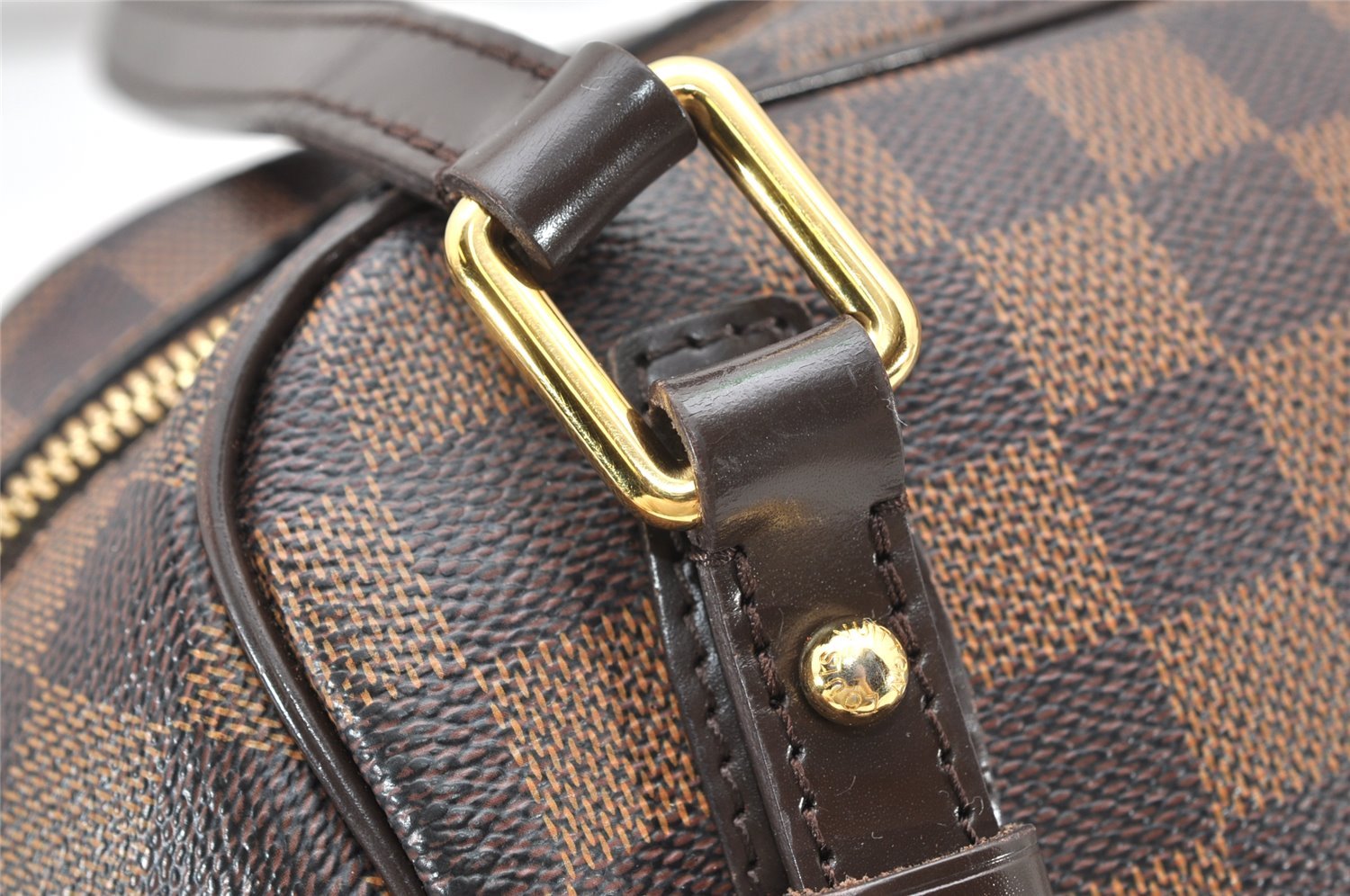 Authentic Louis Vuitton Damier Rivington PM Shoulder Bag N41157 LV 2490K