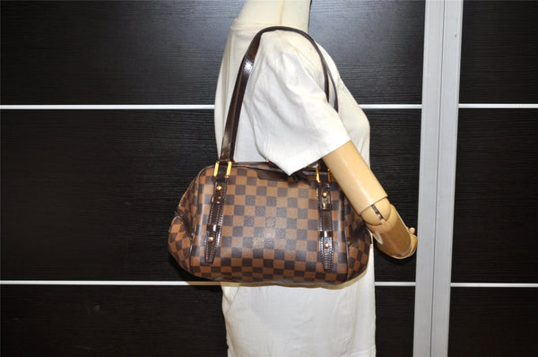 Authentic Louis Vuitton Damier Rivington PM Shoulder Bag N41157 LV 2490K