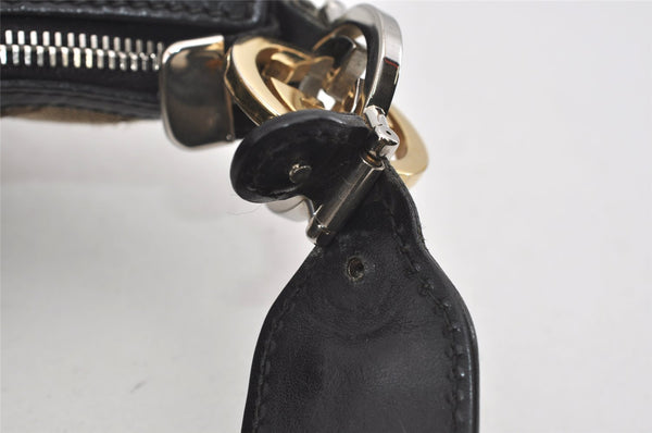 Authentic GUCCI Twins Shoulder Bag GG Canvas Leather 232962 Brown Junk 2492I