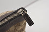 Authentic GUCCI Abbey Shoulder Tote Bag GG Canvas Leather 141470 Brown 2492J
