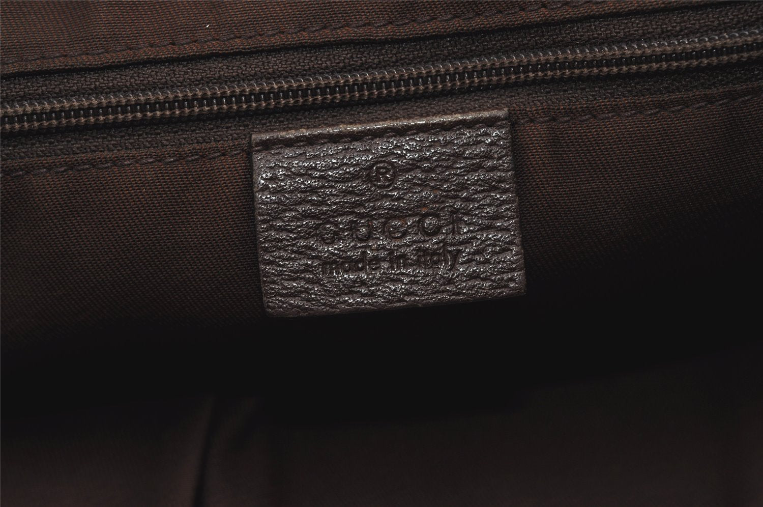 Authentic GUCCI Abbey Shoulder Tote Bag GG Canvas Leather 141470 Brown 2492J