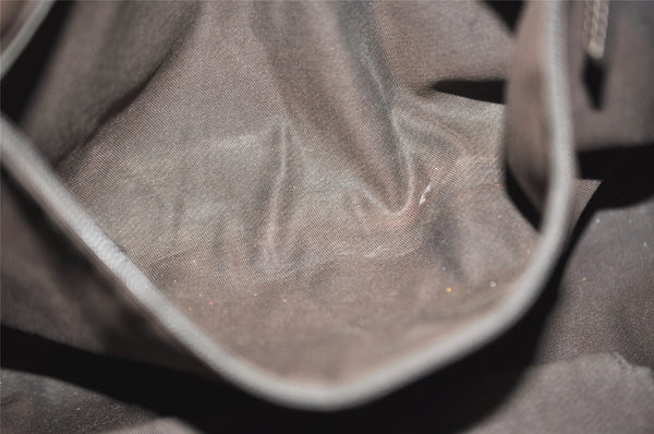 Authentic GUCCI Abbey Shoulder Tote Bag GG Canvas Leather 141470 Brown 2492J