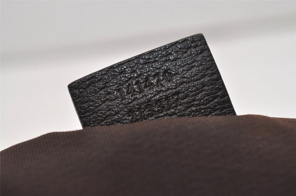 Authentic GUCCI Abbey Shoulder Tote Bag GG Canvas Leather 141470 Brown 2492J