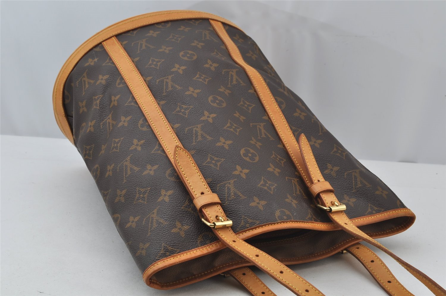 Authentic Louis Vuitton Monogram Bucket GM Shoulder Tote Bag M42236 Junk 2494J